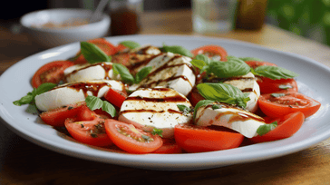 Caprese Salad with Fresh Mozzarella and Basil