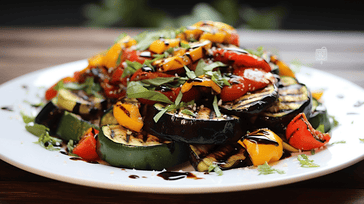 Grilled Vegetable Salad with Balsamic Glaze