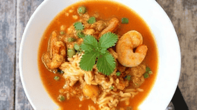 Spicy Thai Coconut Curry Soup with Shrimp  Rice Noodles A FlavorPacked Bowl